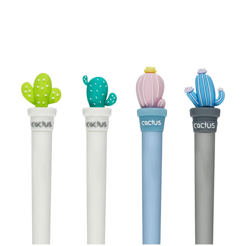 Ручка шариковая MESHU "Cute Cactus", синяя, 0,7мм, корпус ассорти, с Ручка шариковая MESHU "Cute Cactus", синяя, 0,7мм, корпус ассорти, с