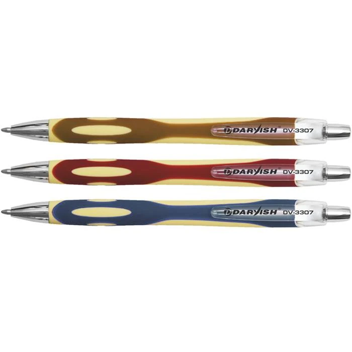 Ручка автоматическая син. "Darvish" корпус цветной "soft"
