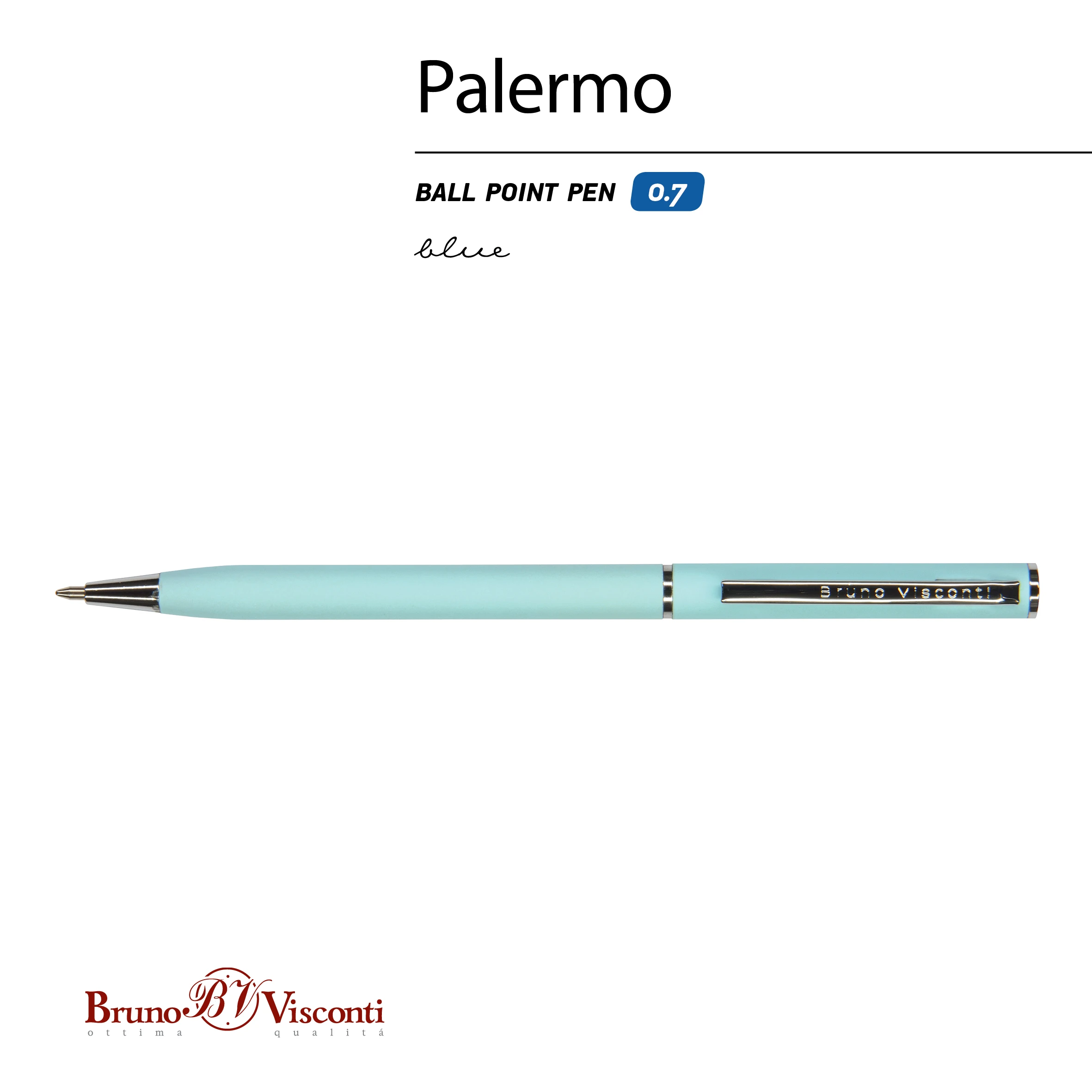 РУЧКА "PALERMO" ШАРИКОВАЯ АВТОМАТИЧЕСКАЯ, НЕЖНО- ГОЛУБОЙ МЕТАЛЛИЧЕСКИЙ РУЧКА "PALERMO" ШАРИКОВАЯ АВТОМАТИЧЕСКАЯ, НЕЖНО- ГОЛУБОЙ МЕТАЛЛИЧЕСКИЙ