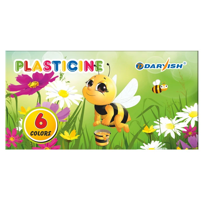 Пластилин 6цв. восковой "Darvish" в пластик. поддоне со стеком Пластилин 6цв. восковой "Darvish" в пластик. поддоне со стеком