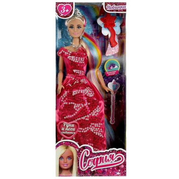 Кукла 29 см София, руки и ноги сгиб, акс, кор КАРАПУЗ