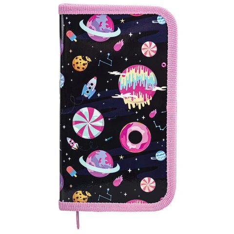 Пенал ПИФАГОР, 1 отделение, ламинированный картон, 19х11 см, "Sweets",