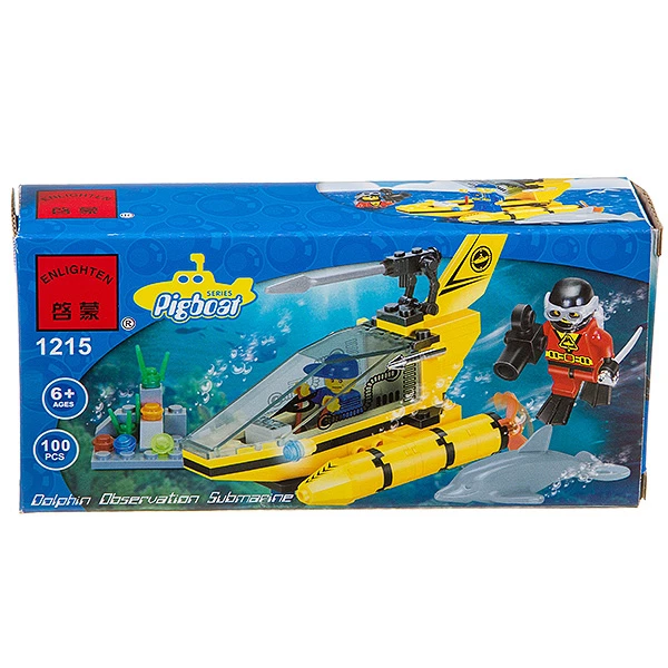 Констр.ENLIGHTEN пласт. разобр. BOX 100 дет., батискаф,   Г26173