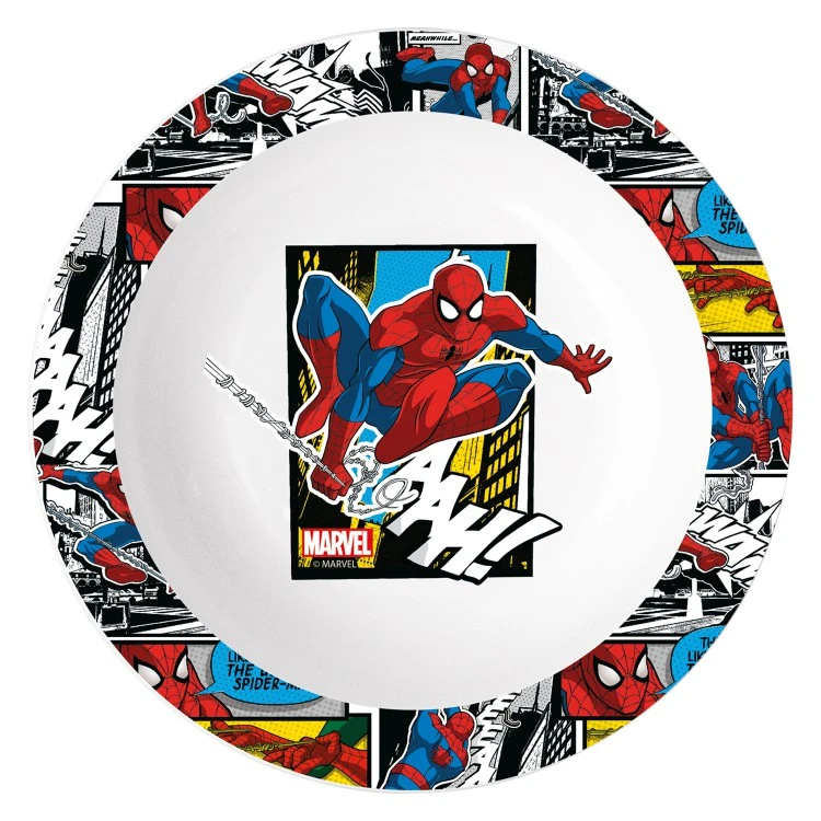 Миска пластиковая (для СВЧ) Человек-паук Улицы