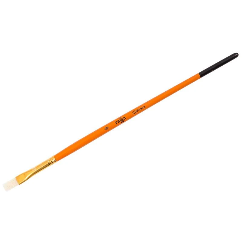 Кисть щетина, Гамма, плоская №06. 280618.06.06 Кисть щетина, Гамма, плоская №06. 280618.06.06