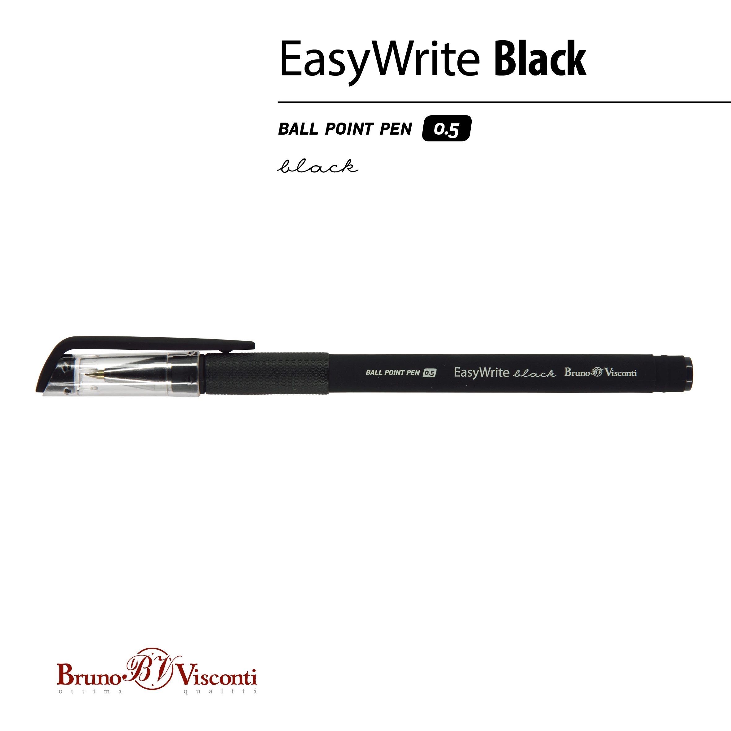 РУЧКА "EasyWrite.BLACK" ШАРИКОВАЯ 0.5 ММ, ЧЕРНАЯ РУЧКА "EasyWrite.BLACK" ШАРИКОВАЯ 0.5 ММ, ЧЕРНАЯ