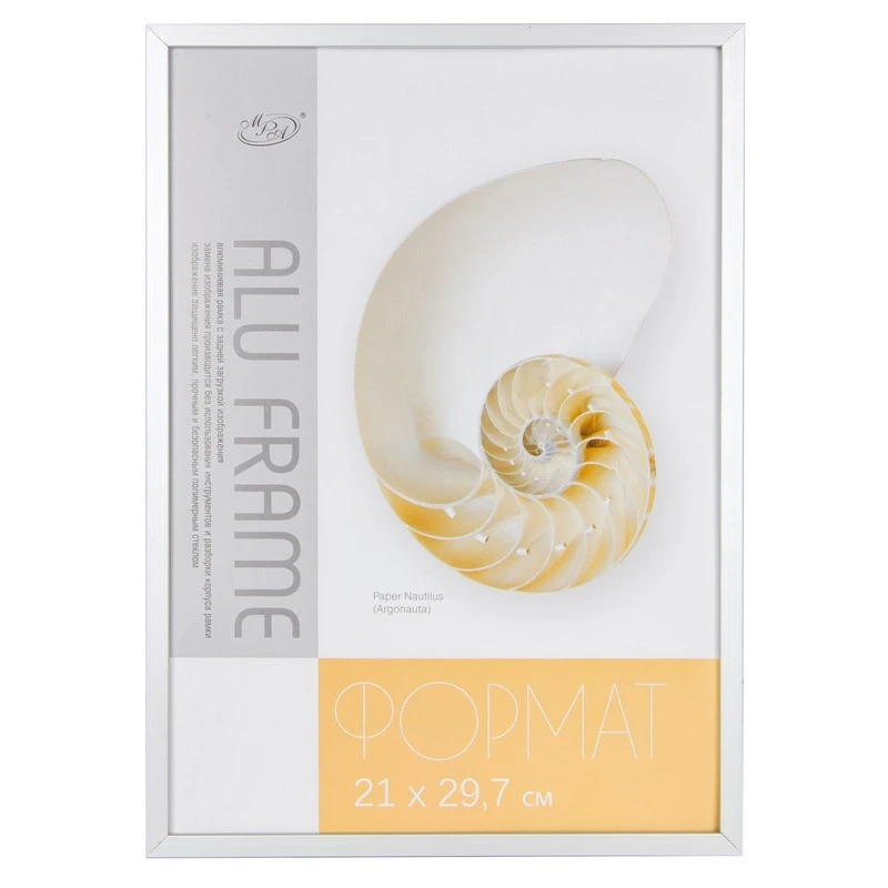 Фоторамка 21х29,7 8231-А4/8236-A4S (MPA-Alu, серебро (12)) 972568