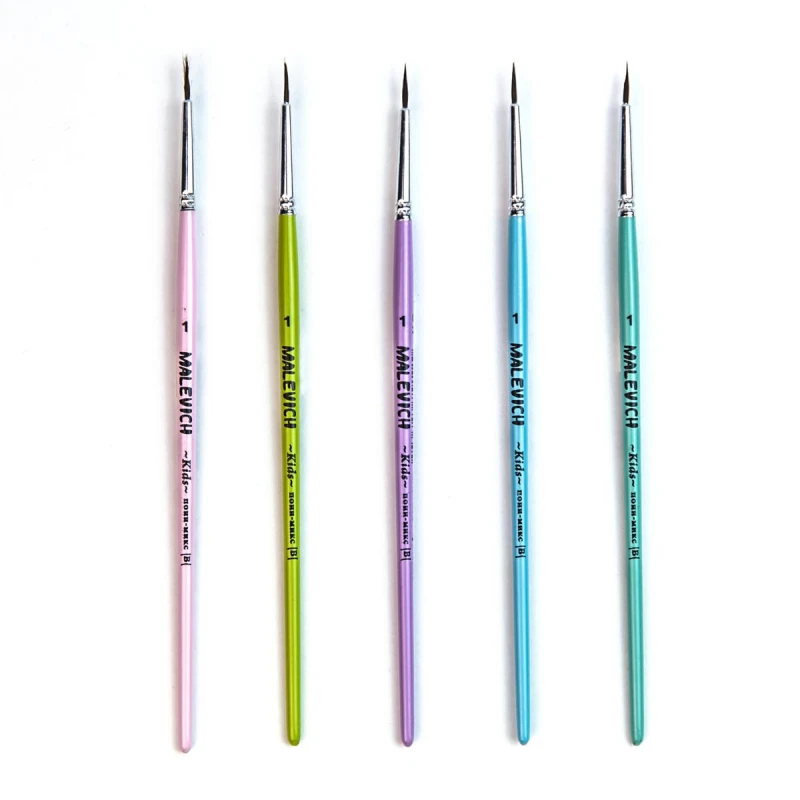 Кисть пони микс Малевичъ KIDS, круглая, №1 733101