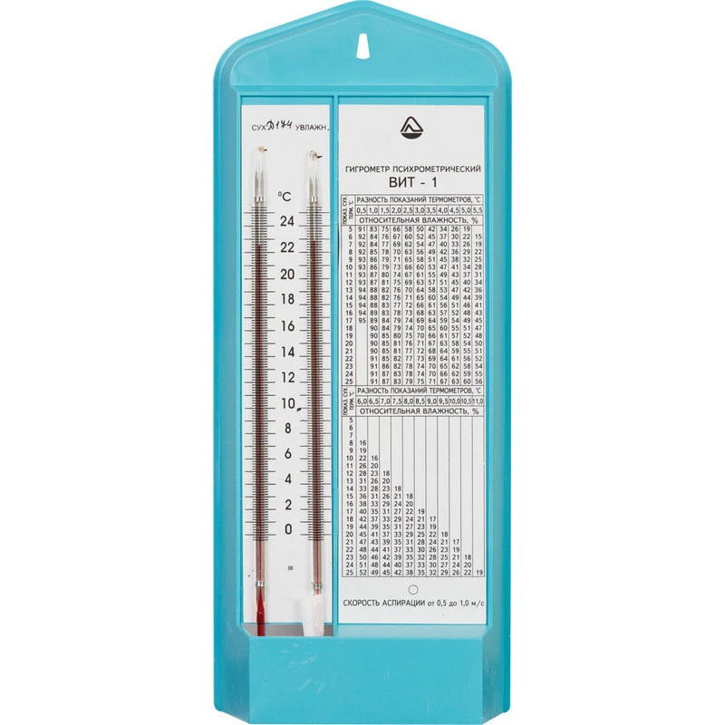 Гигрометр психрометрический ВИТ-1 (0-25С) с поверкой РФ