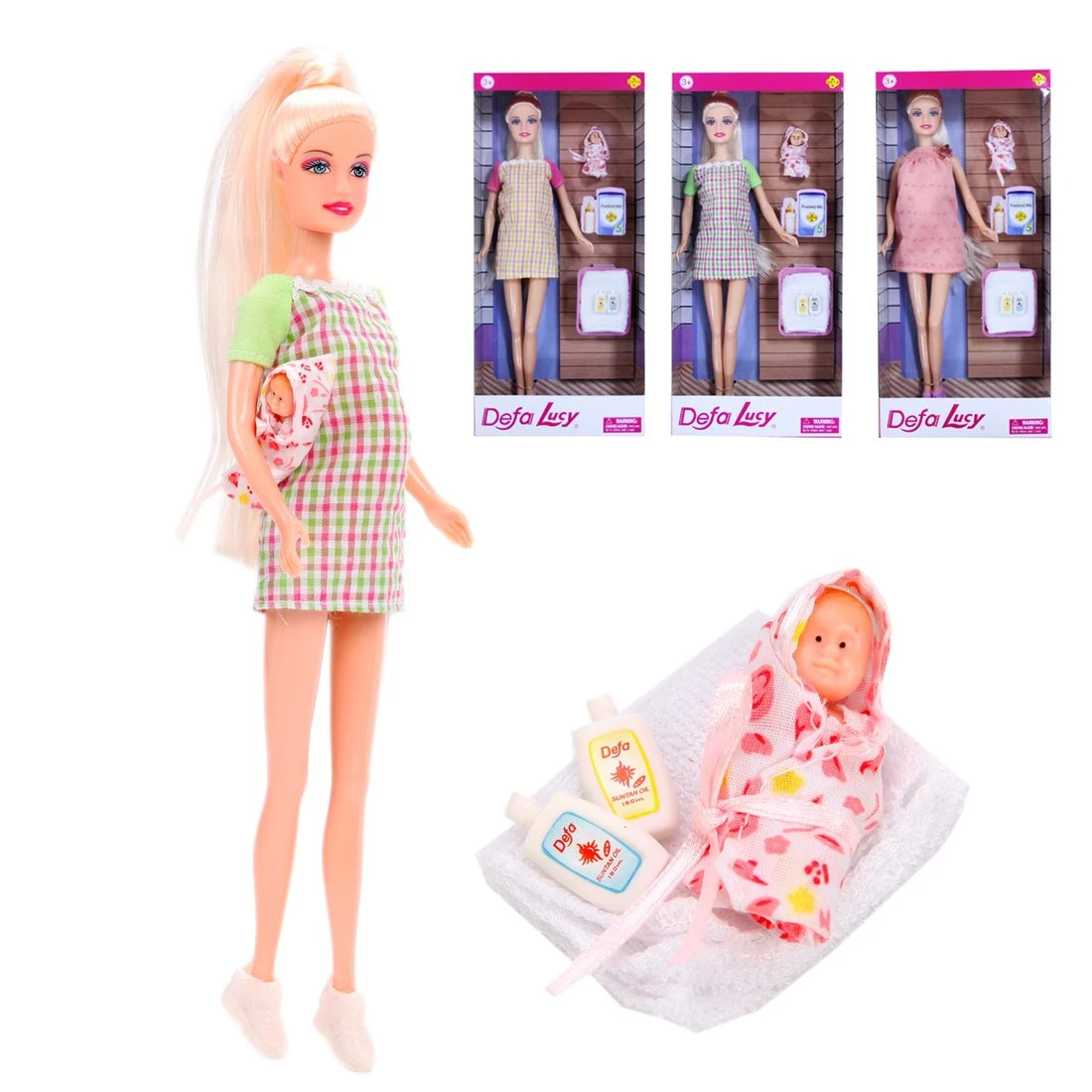 Игровой набор Defa Lucy Мой малыш, в комплекте предметов 5 шт.