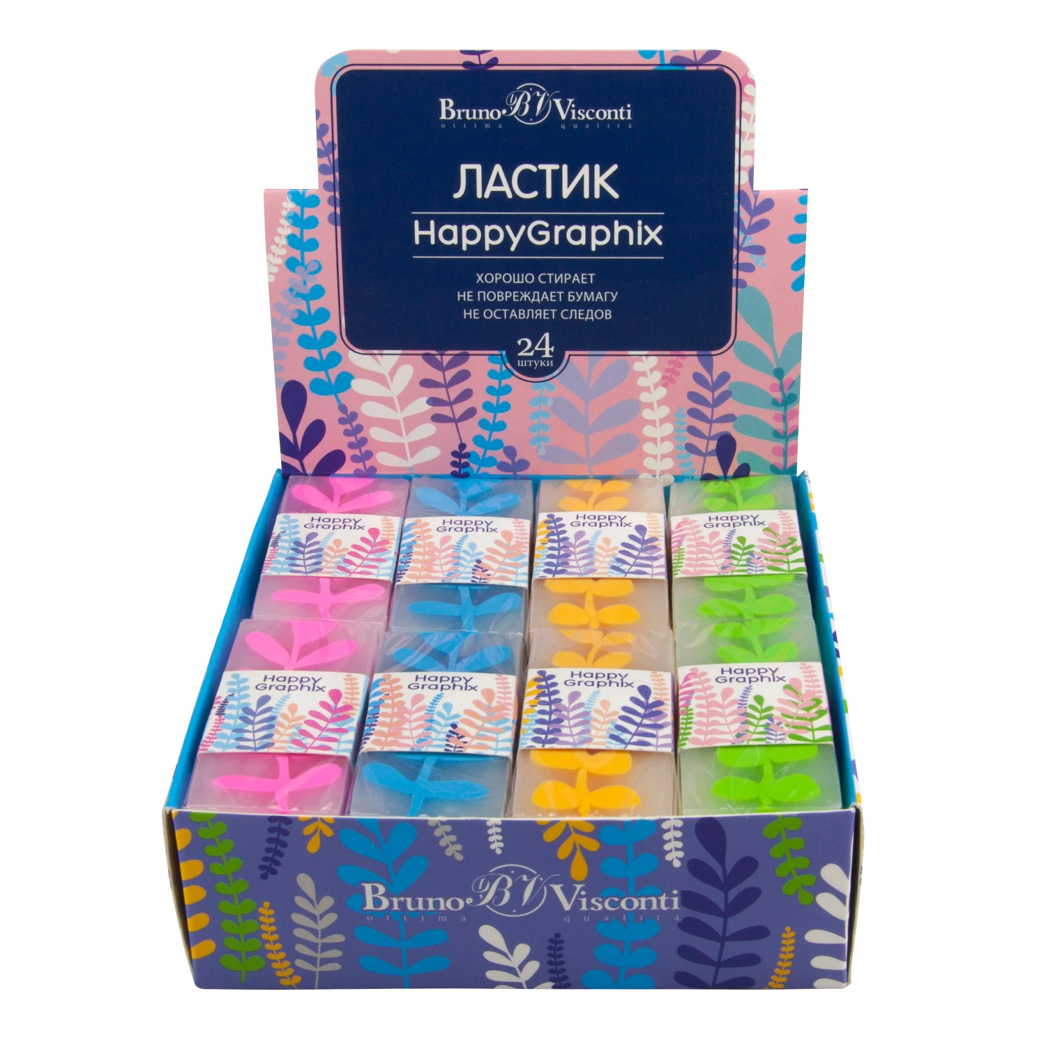 ЛАСТИК "HappyGraphix.Spring", 4 цвета ЛАСТИК "HappyGraphix.Spring", 4 цвета
