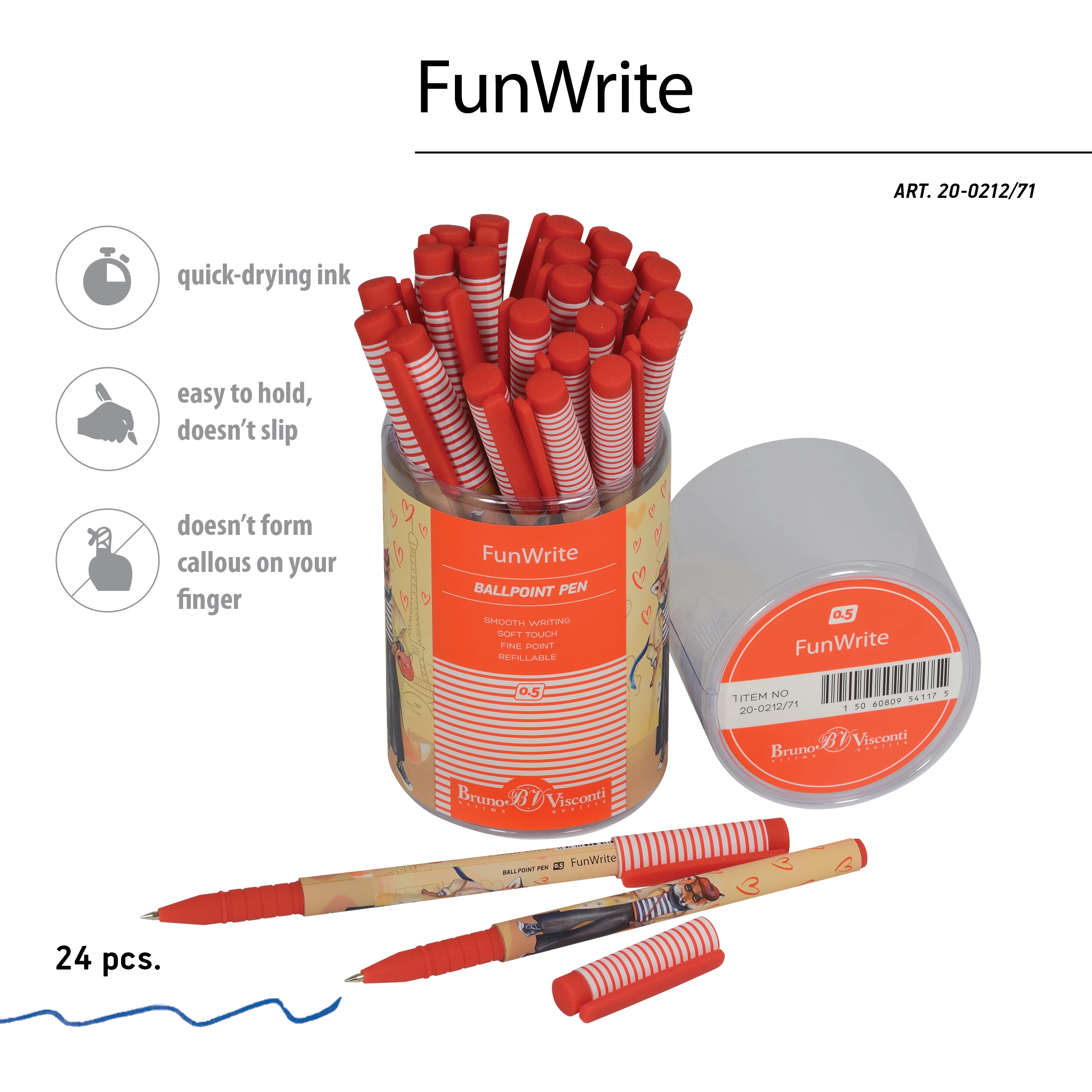 РУЧКА "FunWrite. Лиса в кедах" ШАРИКОВАЯ, 0.5 ММ, СИНЯЯ РУЧКА "FunWrite. Лиса в кедах" ШАРИКОВАЯ, 0.5 ММ, СИНЯЯ
