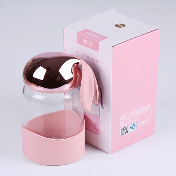 Бутылка для воды 340мл "Зайка" цвет ассорти (4 вида) Бутылка для воды 340мл "Зайка" цвет ассорти (4 вида)