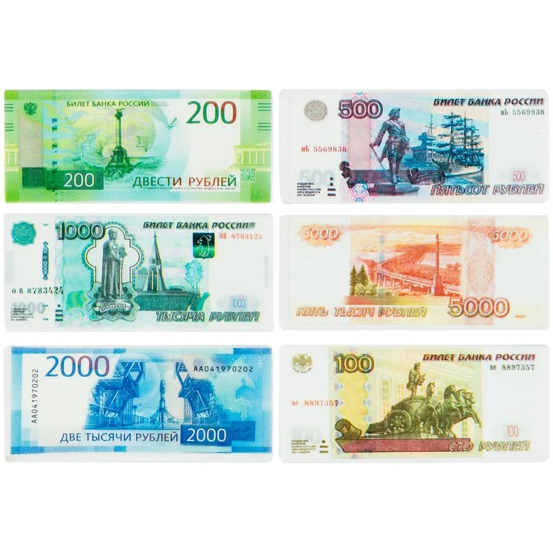 Ластик ArtSpace "Рубль", прямоугольный, термопластичная резина,