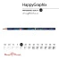 КАРАНДАШ ЧЕРНОГРАФИТОВЫЙ "HappyGraphix" МИЛИТАРИ СИНИЙ НВ