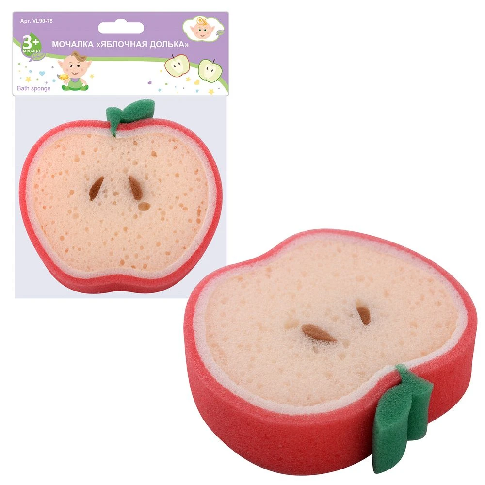 Мочалка "Яблочная долька" Мочалка "Яблочная долька"