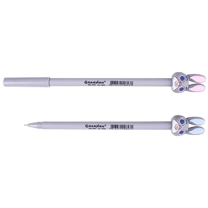 Ручка гелевая чёрная "Darvish" Зайка