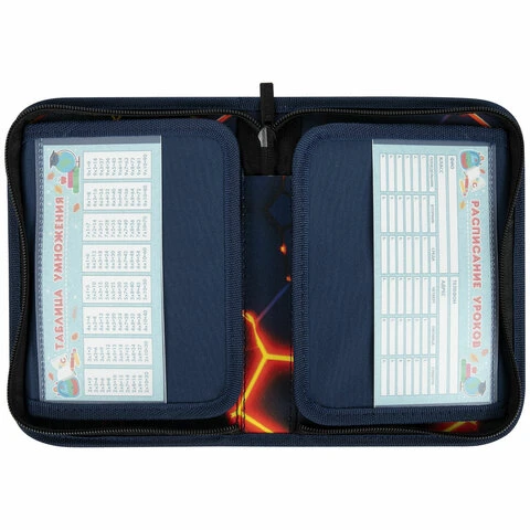 Пенал BRAUBERG, 1 отделение, 2 откидные планки, полиэстер, 21х14 см, "Keep