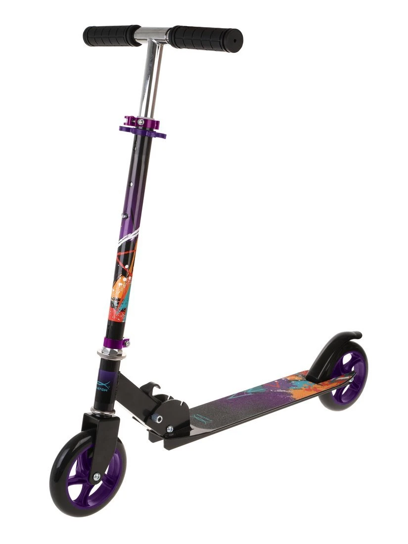 Самокат X-Match Street Art, 145 мм PU, фиолетовый Самокат X-Match Street Art, 145 мм PU, фиолетовый