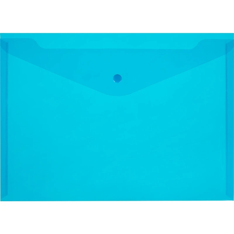Папка-конверт на кнопке КНК 120 синий прз. 10шт/уп Папка-конверт на кнопке КНК 120 синий прз. 10шт/уп