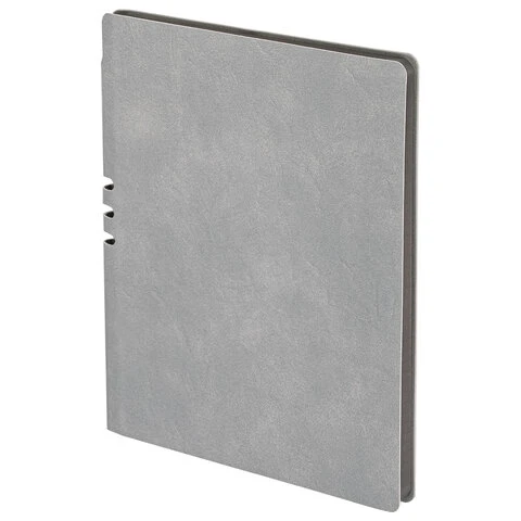 Тетрадь А5 (175х215 мм) BRAUBERG "NEBRASKA", 96 л., под кожу, клетка,