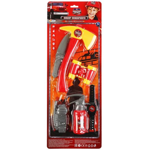 Набор пожарного на блистере ТМ "ИГРАЕМ ВМЕСТЕ"