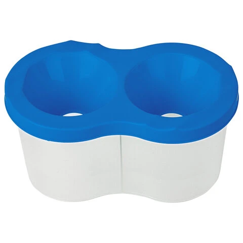 Стакан-непроливайка ЮНЛАНДИЯ "ЮНЫЙ ВОЛШЕБНИК", двойной, голубая Стакан-непроливайка ЮНЛАНДИЯ "ЮНЫЙ ВОЛШЕБНИК", двойной, голубая