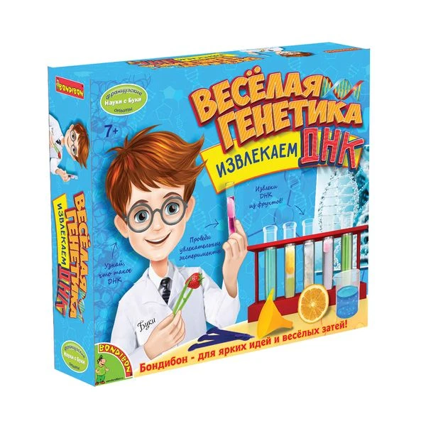 Французские опыты Науки с Буки Bondibon, Весёлая генетика, арт.СМ059 Французские опыты Науки с Буки Bondibon, Весёлая генетика, арт.СМ059