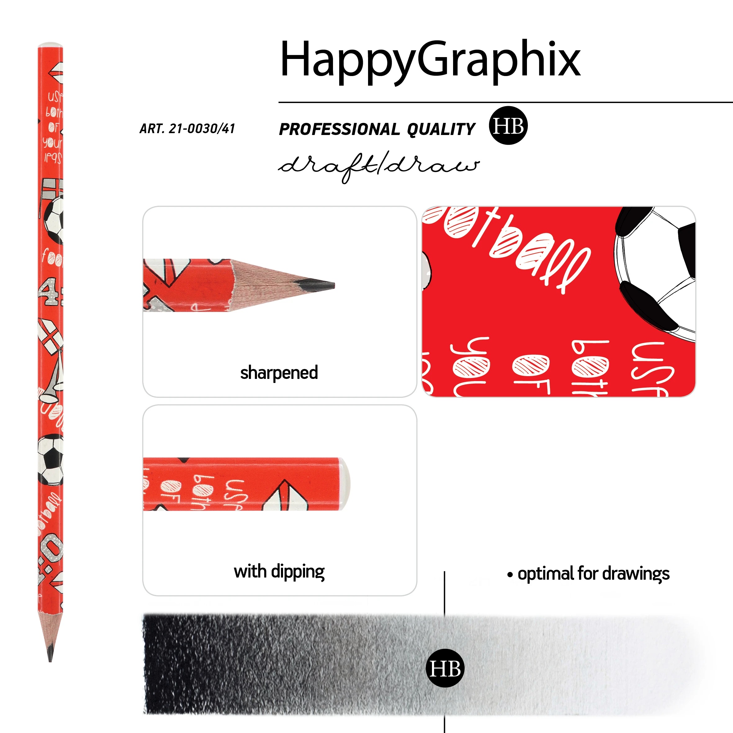 КАРАНДАШ ЧЕРНОГРАФИТОВЫЙ "HappyGraphix. Футбол.Чемпионы. Англия" НВ КАРАНДАШ ЧЕРНОГРАФИТОВЫЙ "HappyGraphix. Футбол.Чемпионы. Англия" НВ