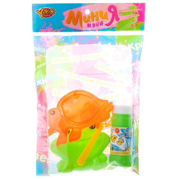 Набор пласт. для зап. мыл. пузырей, МиниМаниЯ, РАС 24х4х15 см, 2 вида,