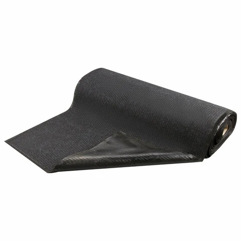 Коврик-дорожка ворсовый влаго-грязезащита LAIMA, 1,2х15 м, толщина 7 мм, черный,