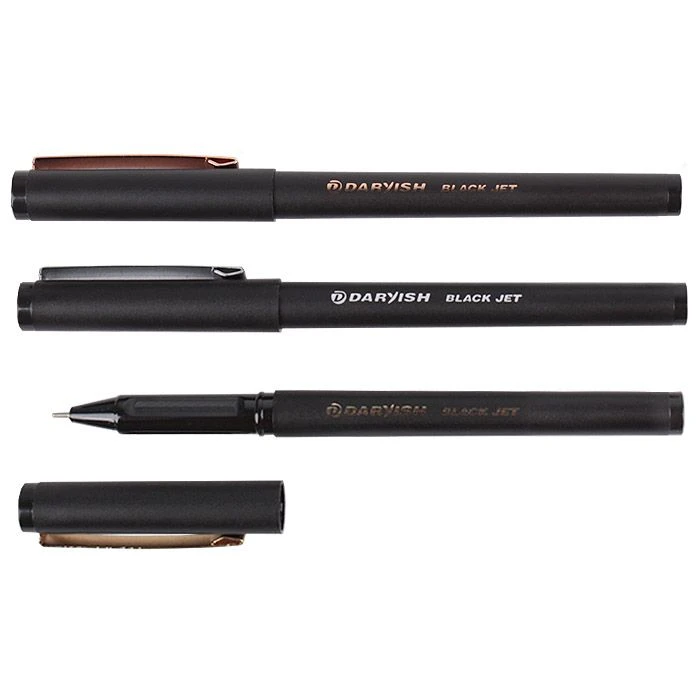Ручка шариковая синяя "Darvish" Black Jet корпус черный с Ручка шариковая синяя "Darvish" Black Jet корпус черный с