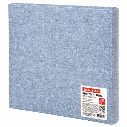 Фотоальбом BRAUBERG "Джинс" на 200 фото 10х15 см, ткань, бумажные Фотоальбом BRAUBERG "Джинс" на 200 фото 10х15 см, ткань, бумажные
