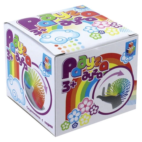 Пружинка "Радуга-дуга единорог", диаметр 6,3х6,5 см, 1TOY, Т16367, Пружинка "Радуга-дуга единорог", диаметр 6,3х6,5 см, 1TOY, Т16367,