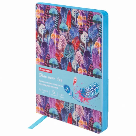 Ежедневник недатированный B6 (127х186 мм), BRAUBERG VISTA, под кожу, гибкий, 136 Ежедневник недатированный B6 (127х186 мм), BRAUBERG VISTA, под кожу, гибкий, 136