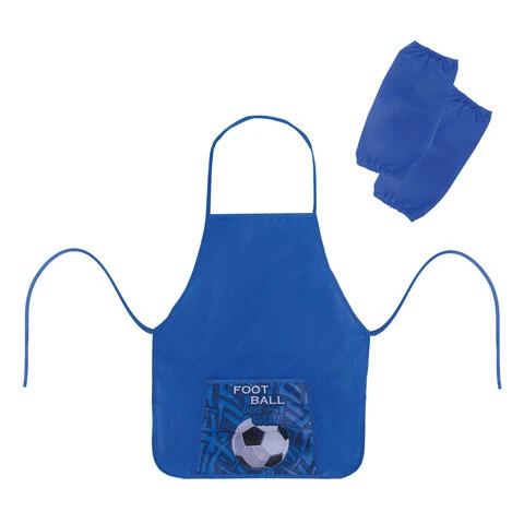 Фартук с нарукавниками ПИФАГОР, 44x55 см, 1 карман, дизайн на кармане,