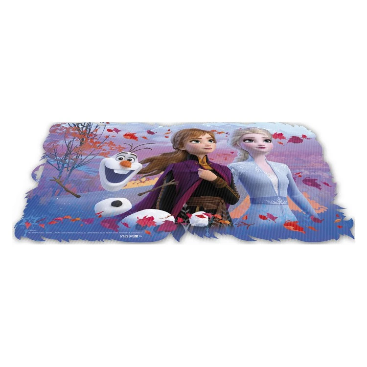 Подставка пластиковая под посуду (фигурная, с 3D изображением). Холодное сердце