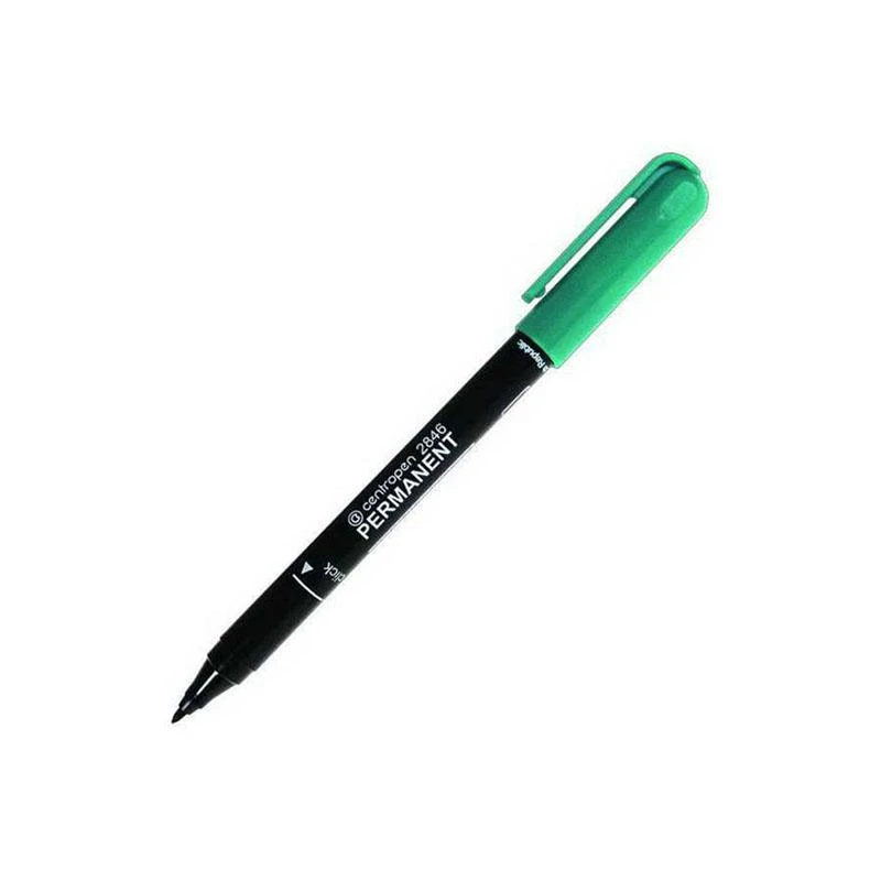 Маркер перманентный "2846" зеленый, пулевидный, 1мм: 2846/1з штр.: 