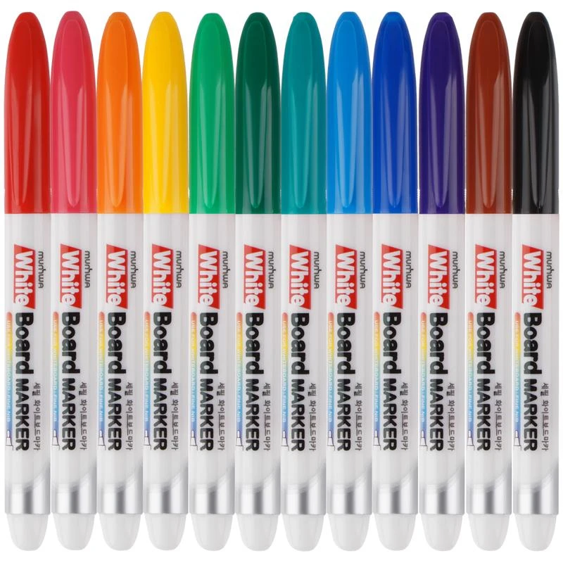Маркер для белых досок MunHwa 2 мм, набор 12 цветов