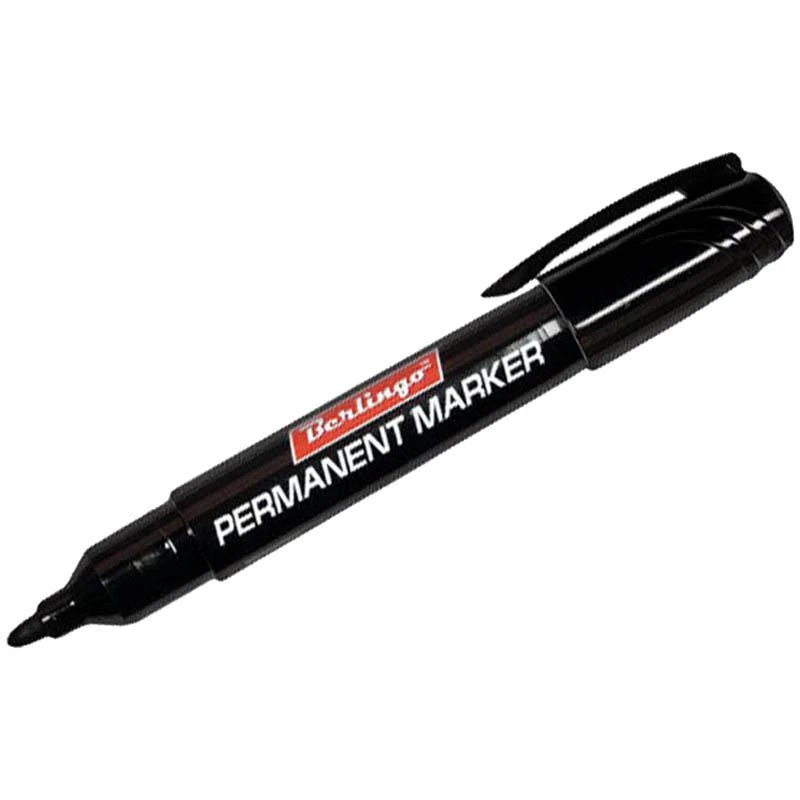 Маркер перманентный черный, пулевидный, 2мм: PM6104 штр.:  4260107452935