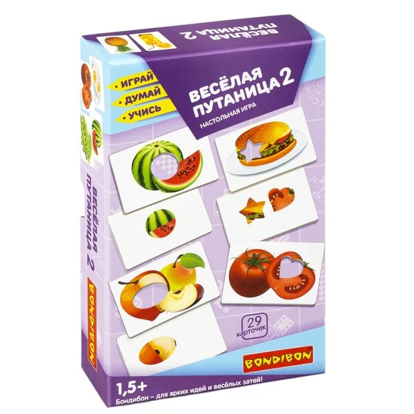 Настольная игра "ВЕСЁЛАЯ ПУТАНИЦА 2" Играй Думай Учись Bondibon Настольная игра "ВЕСЁЛАЯ ПУТАНИЦА 2" Играй Думай Учись Bondibon