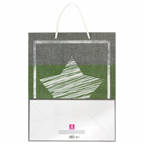 Пакет подарочный 26x12,7x32,4 см, ЗОЛОТАЯ СКАЗКА "Звезда",