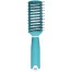 Расческа массажная прямоугольная пластиковая бирюзовая