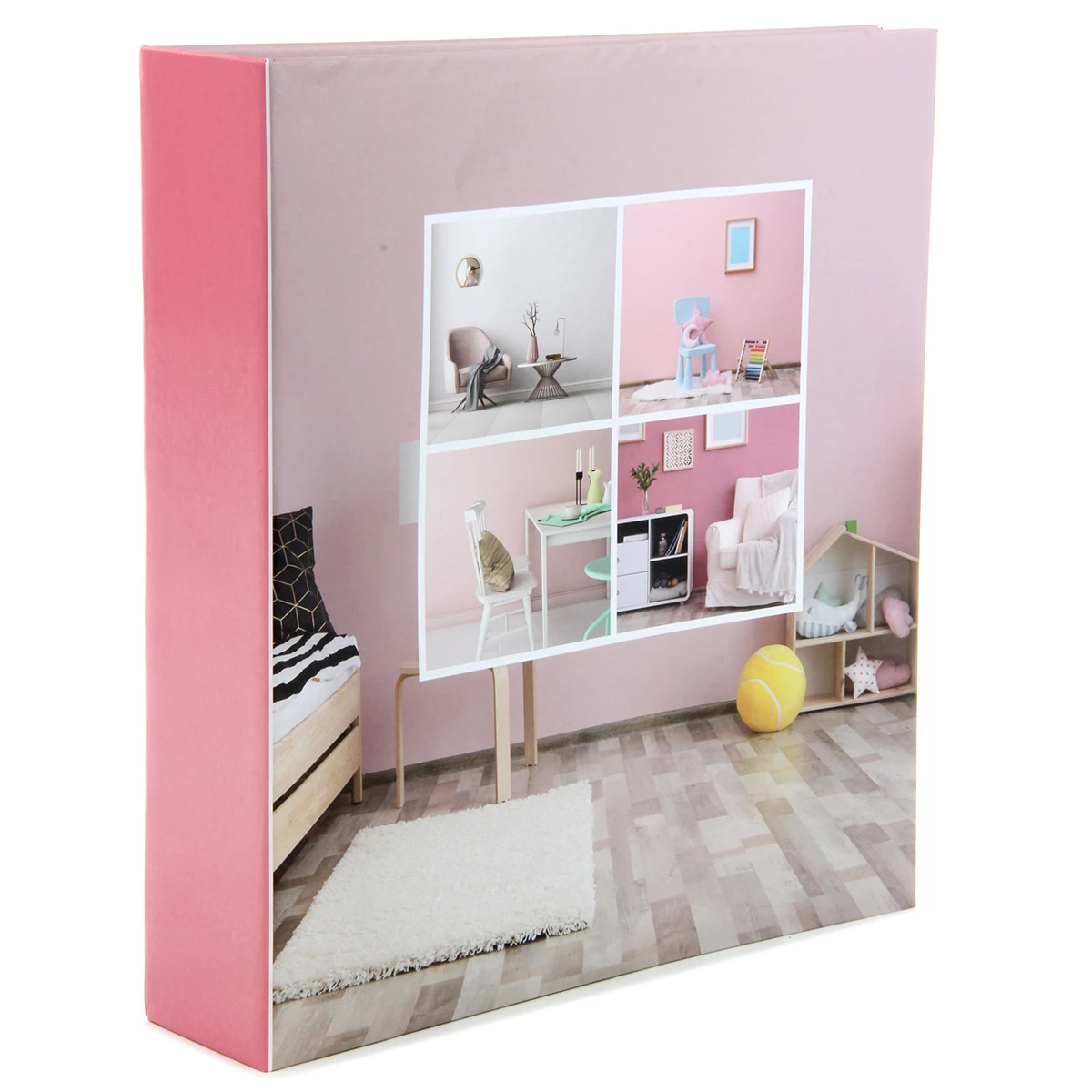 Фотоальбом 50 "магнитных"листов 23X28см, пер-т 3-кольца