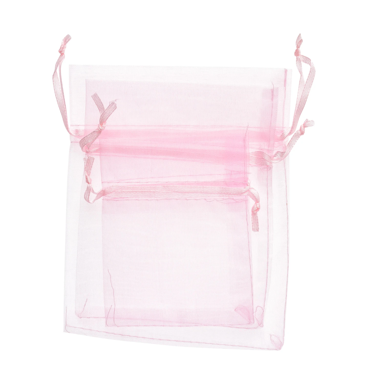 ПОДАРОЧНЫЕ МЕШОЧКИ ИЗ ОРГАНЗЫ, 3 ШТ, 3 Р-РА, З ЦВЕТА