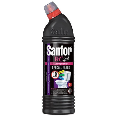 Чистящее средство 750 г, SANFOR WC gel (Санфор гель) "Special Black", Чистящее средство 750 г, SANFOR WC gel (Санфор гель) "Special Black",