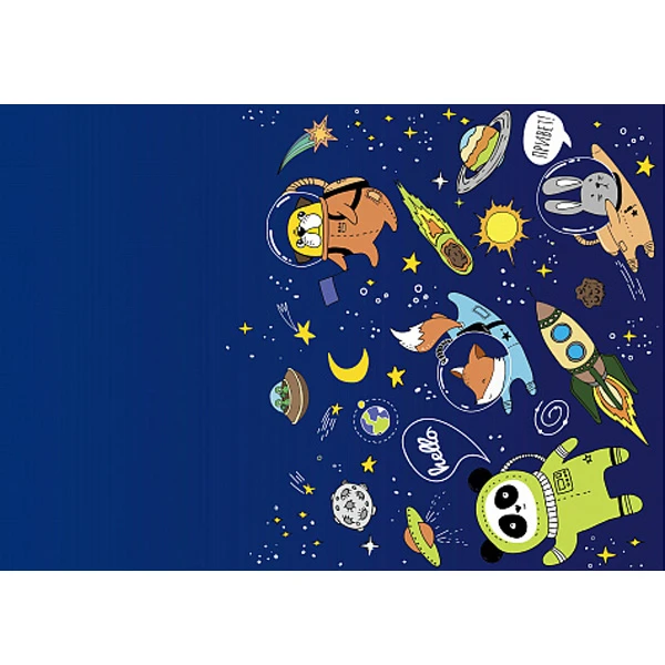 Скатерть Космос 137 см X 181 см полиэтиленовая