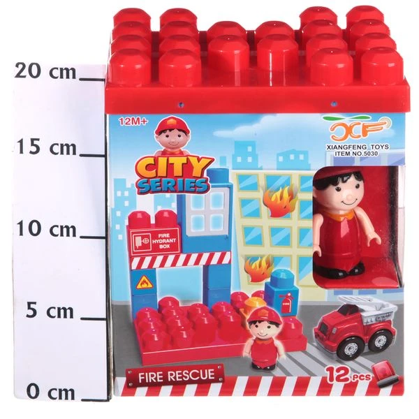 Конструктор круп. 12 дет. CITY пожарн.