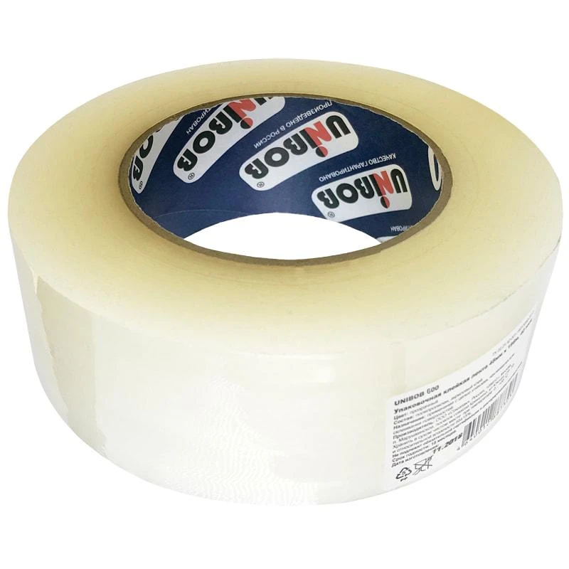 Клейкая лента упаковочная Unibob, 48мм*198м, 45мкм. 83412