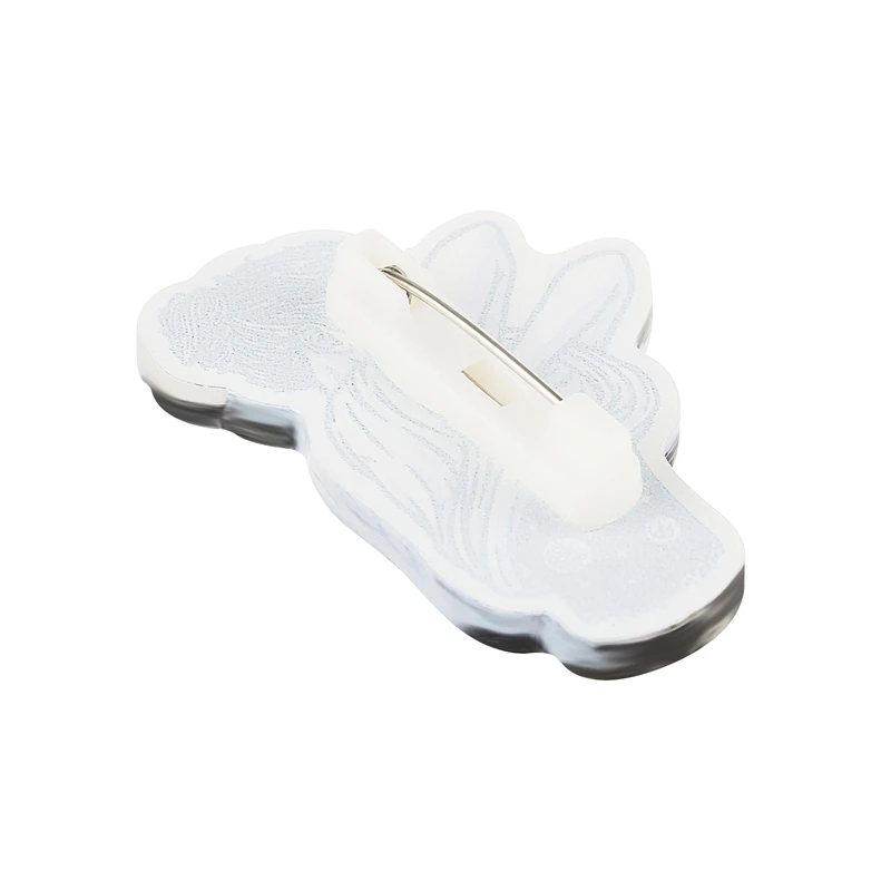 Значок акриловый MESHU "Cosmogirl", прямая УФ-печать, 2,5*3,5см